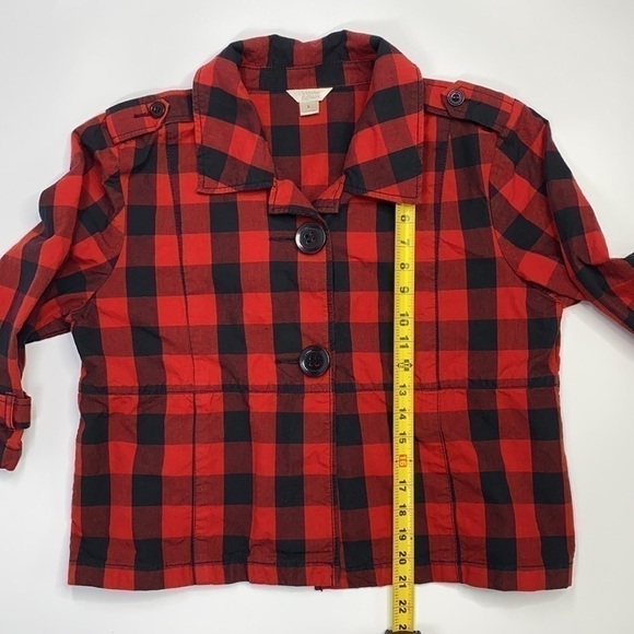 Christopher & Banks Buffalo Plaid Button Jacket - Picture 7 of 10
